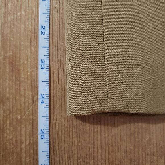 Chico's Size 00 XSmall Tan Dress Straight Leg Cropped Ankle Pants NWT - Picture 8 of 9